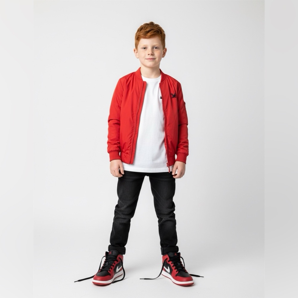 Air Jordan 1 Red and Black Sneakers Nike Size 1